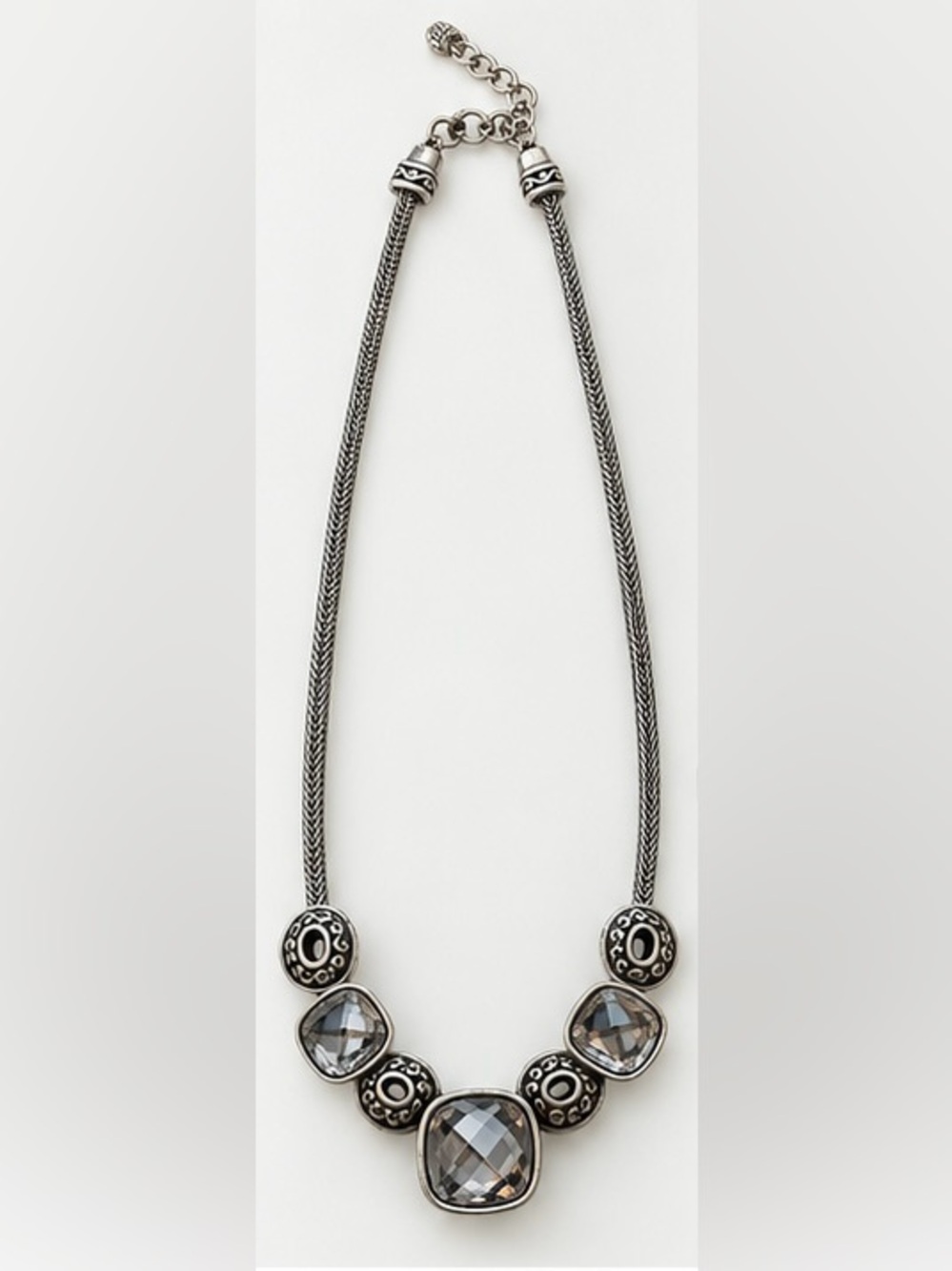 Brighton Venus Rising Smoky Crystal Statement Necklace – Retired